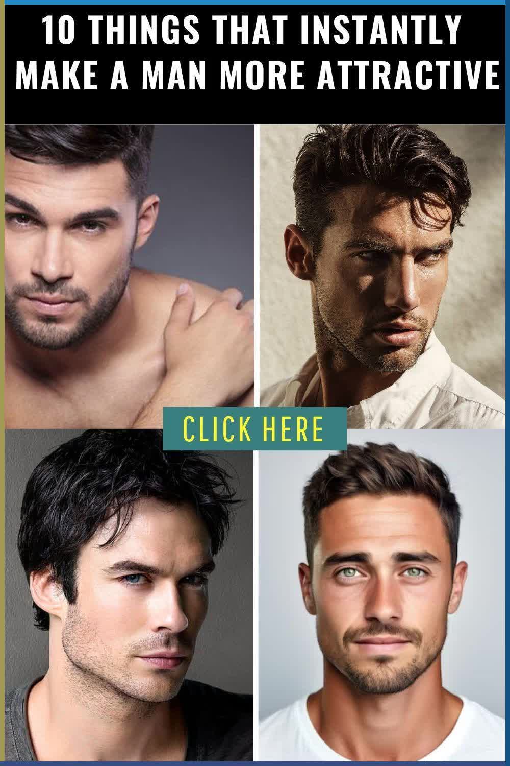 Discover the top 10 things that can instantly enhance a man's attractiveness. From grooming tips to personality traits, this website has it all. #Become Attractive Man