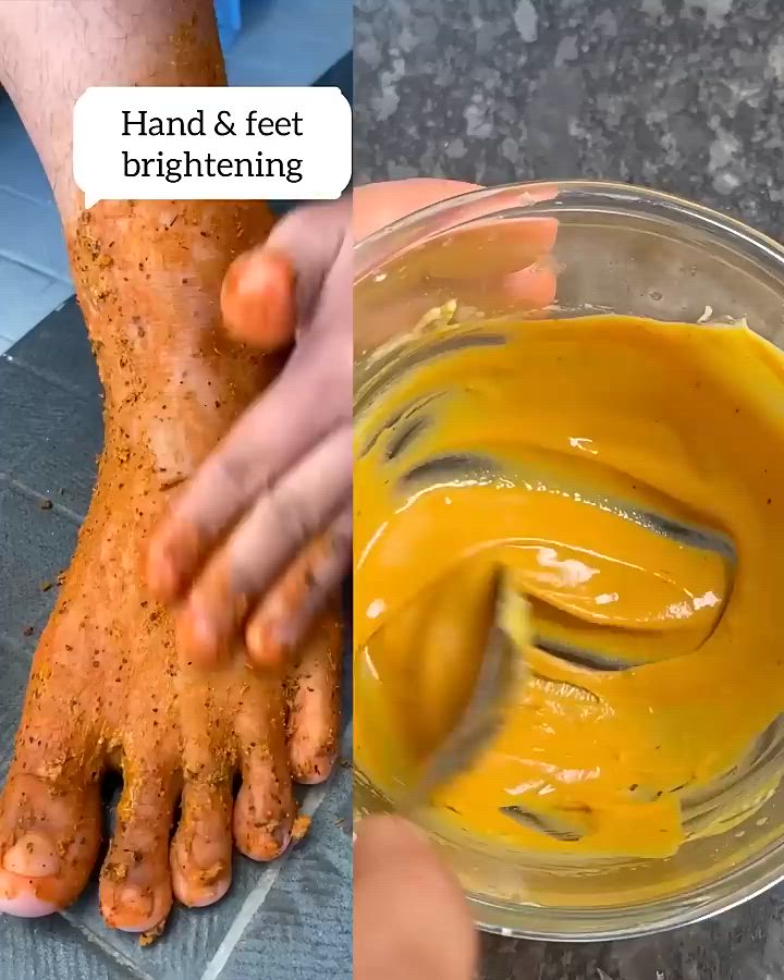 Feet_hand Brightening Mask_ Fair Hand & Feet in 1 Day_ #pedicure #skincare #shortsvideo