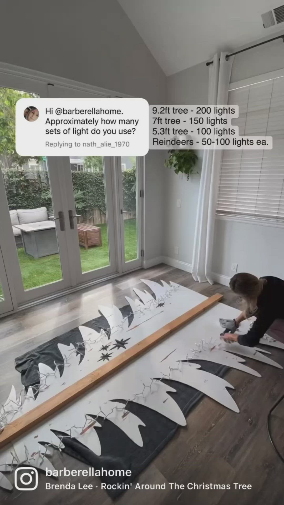 This may contain: a man is painting on the floor in front of a window with white paper bats