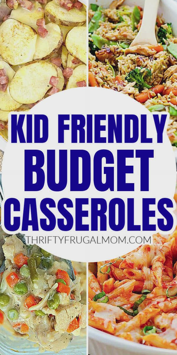 Looking for frugal meals to feed your family? Check out these Kid Friendly, Budget Casserole Recipes! So many delicious ideas!