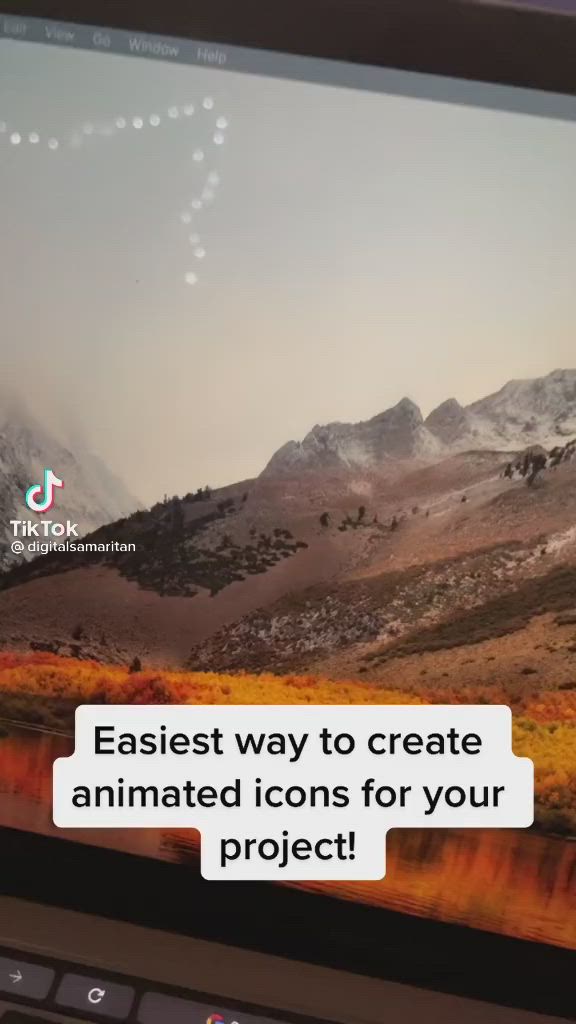 This may contain: an image of a computer screen with the text easy way to create animated icons for your project
