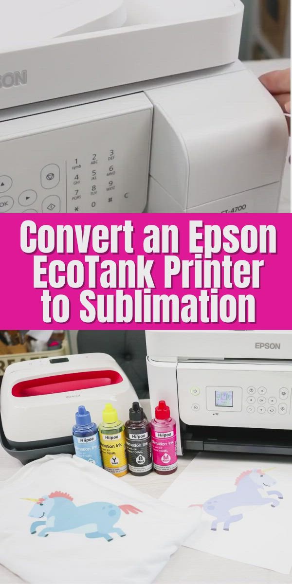 This contains: convert an epson ecotank printer to a sublimation printer