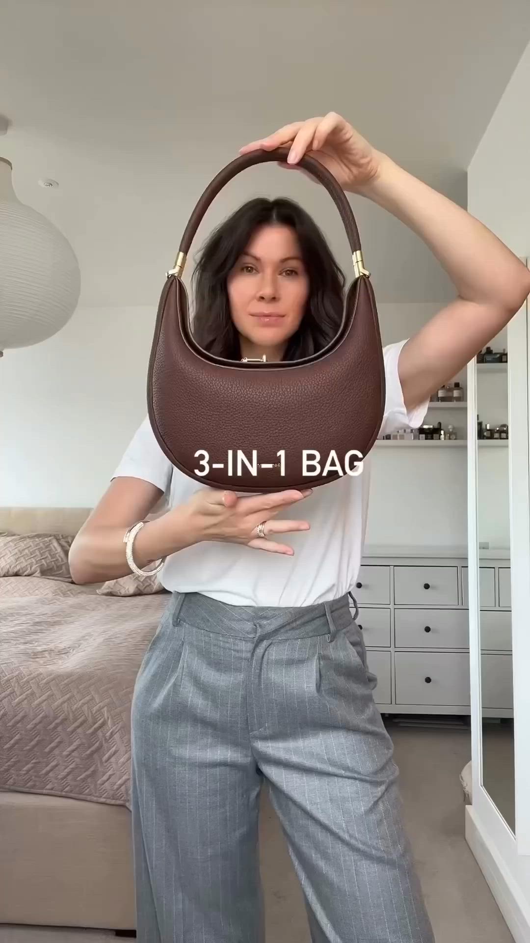 Our famous 3-in-1 Luna Bag in the new Chocolate shade🤎