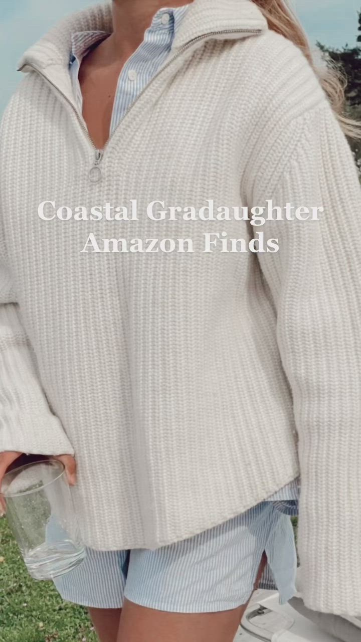 This contains: everything is linked in my amazon storefront! Coastal Granddaughter vibes from amazon! 🌊🐚 🌞 #coastalgrandmother #coastalgranddaughter #amazonfashion #amazonfavorites #affordablefashionfinds #amazonfinds #amazonhaul #affordablefashion