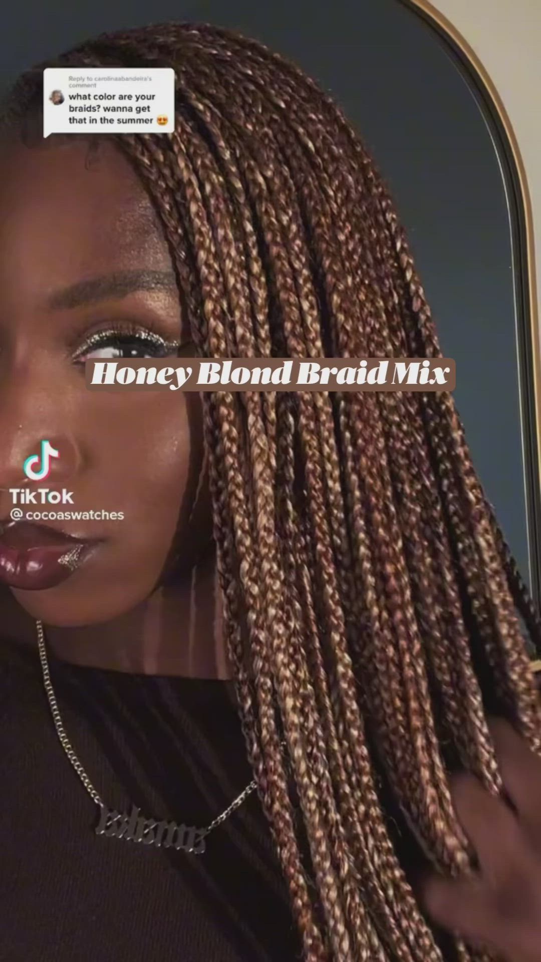 Braiding hair color  • 30  • 27  • 613  • 38  Knotless braids, box braids, colored braids, copper braids, blond braids, honey blond braids