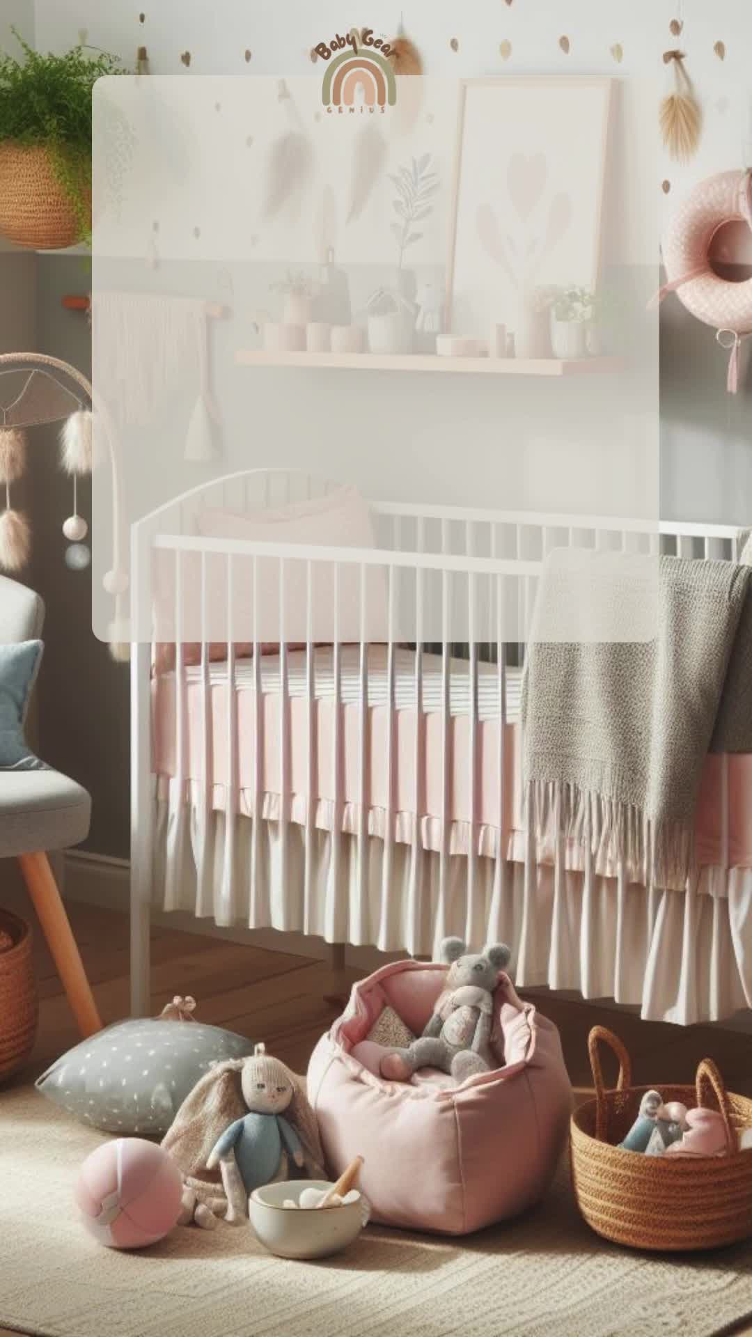 This may contain: the ultimate guide to gender - neutral nursery design for your child's bedroom or playroom