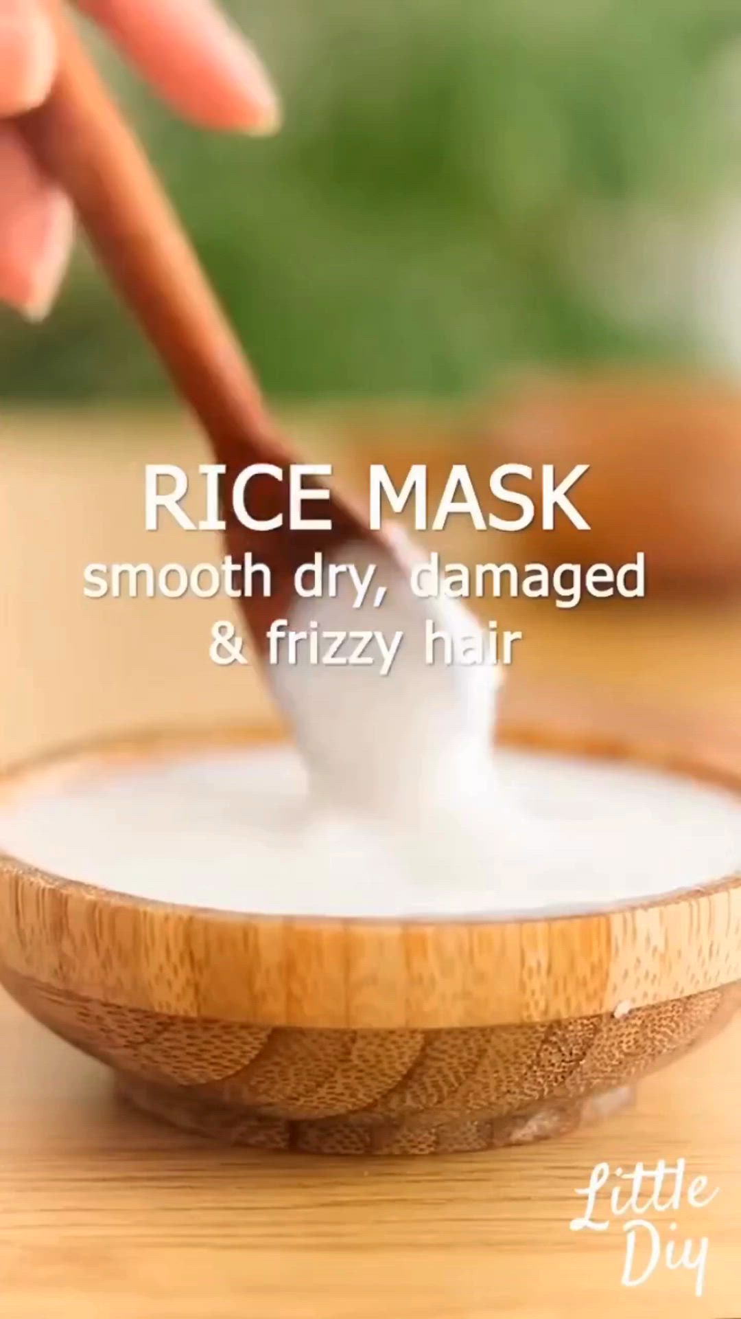 Rice Hair Mask For Smooth Hair#hairmask#rice