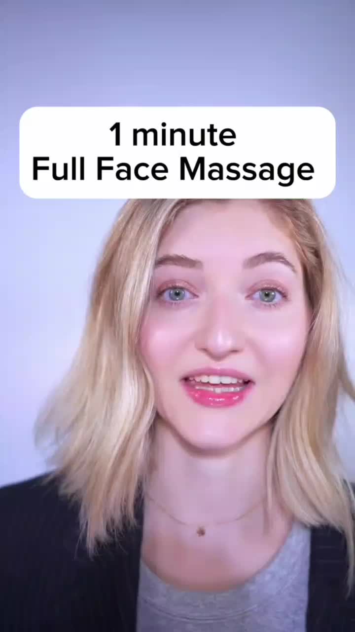 This contains an image of: 1 Minute Face Massage