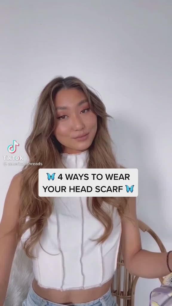 This contains an image of: 4 WAYS TO WEAR A SCARF