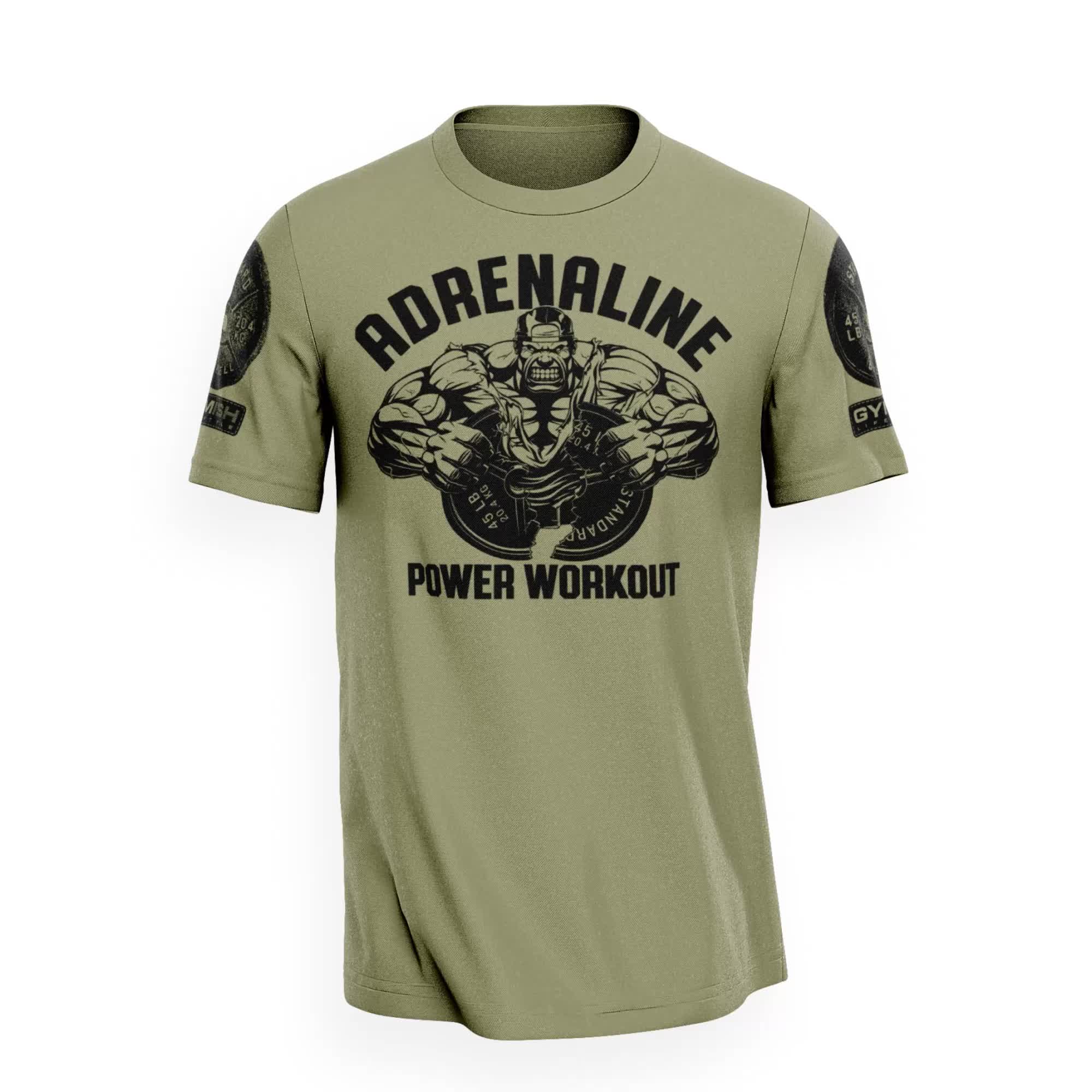 This contains: 020. Adrenaline Workout T-Shirt | Gymish Lifestyle