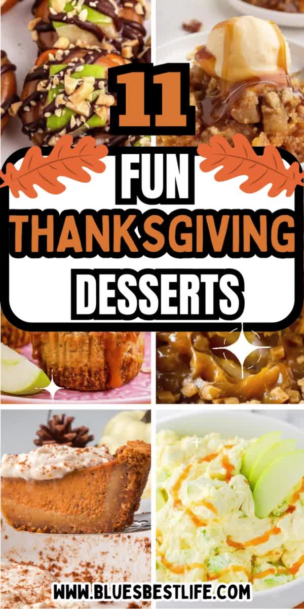 This contains: A collection of Thanksgiving dessert recipes.