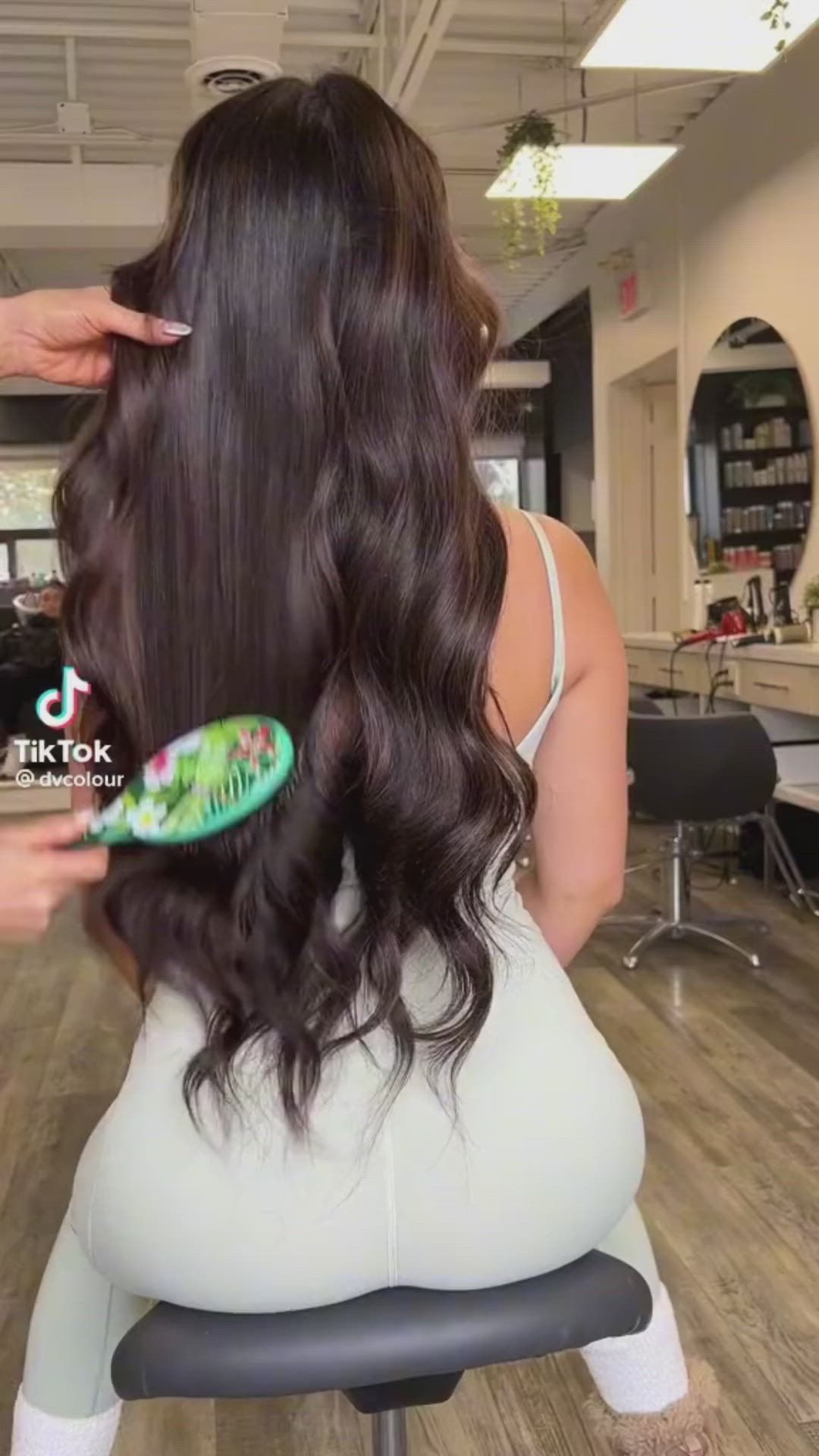 This contains an image of: Hair goals! (Not my Vid)