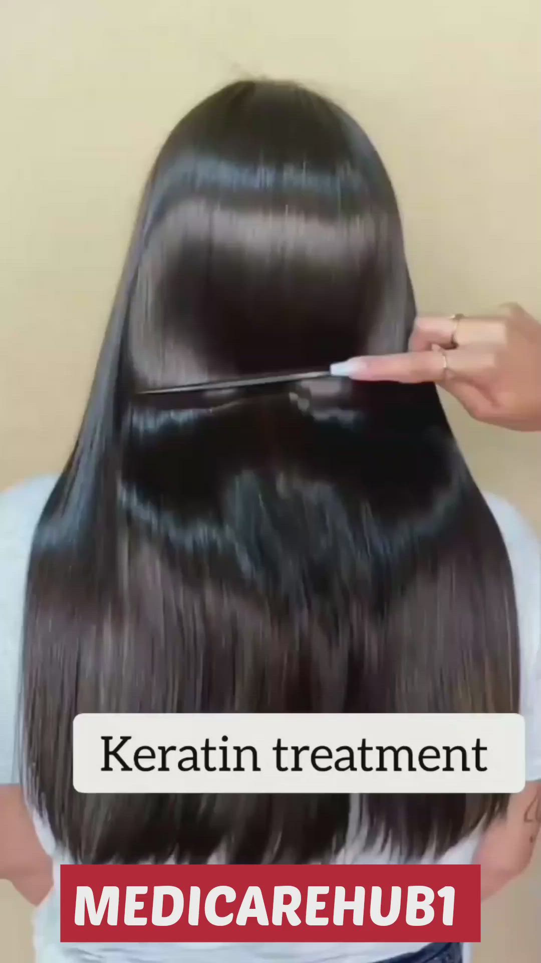 This contains an image of: Keratin treatment at your home remedies 🔥🔥🔥💫💫easy hair growth home remedies