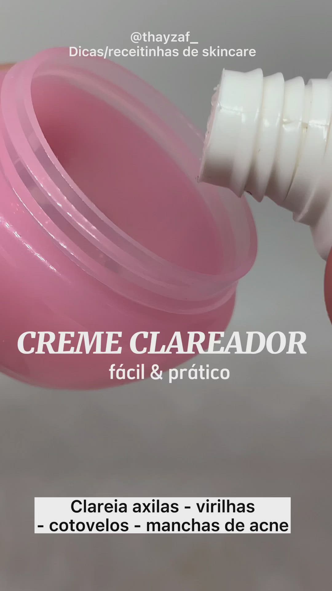 This contains an image of: Creme para clarear manchinhas de acne, virilha, axilas, muito potente