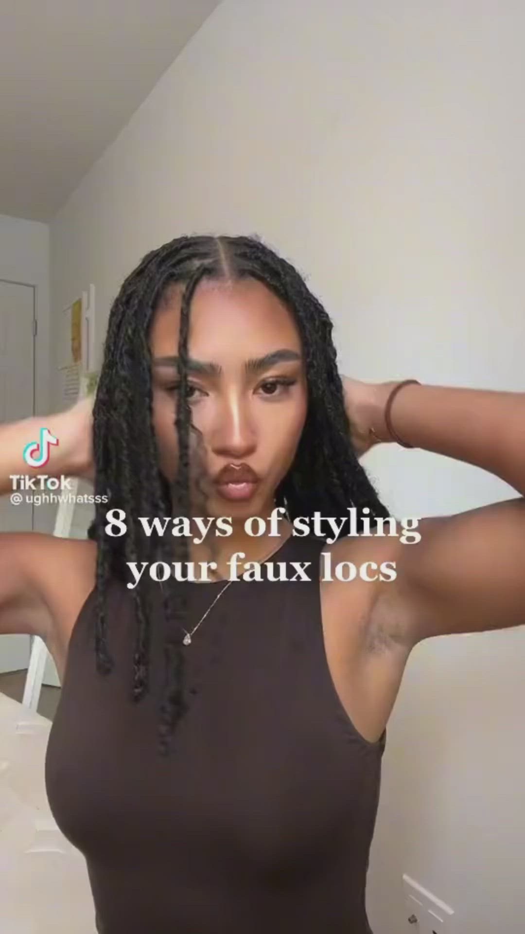 This contains an image of: Locs Styling Ideas