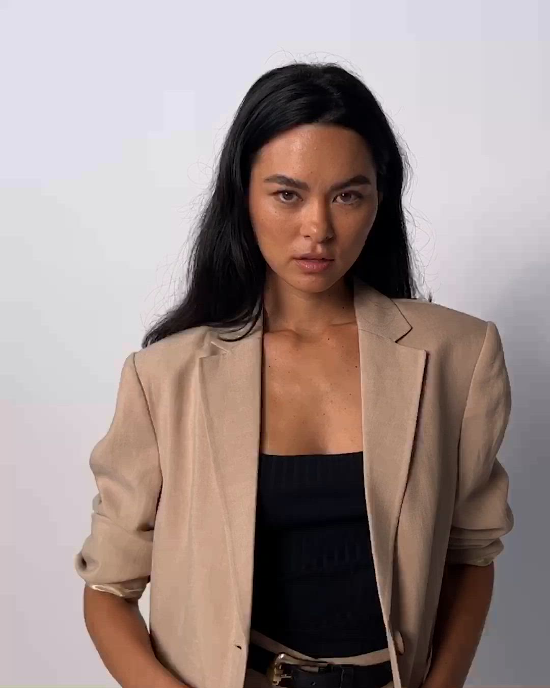 This contains an image of: Women's Beau Oversized Classic Blazer in Paper Bag | Ethical Essentials