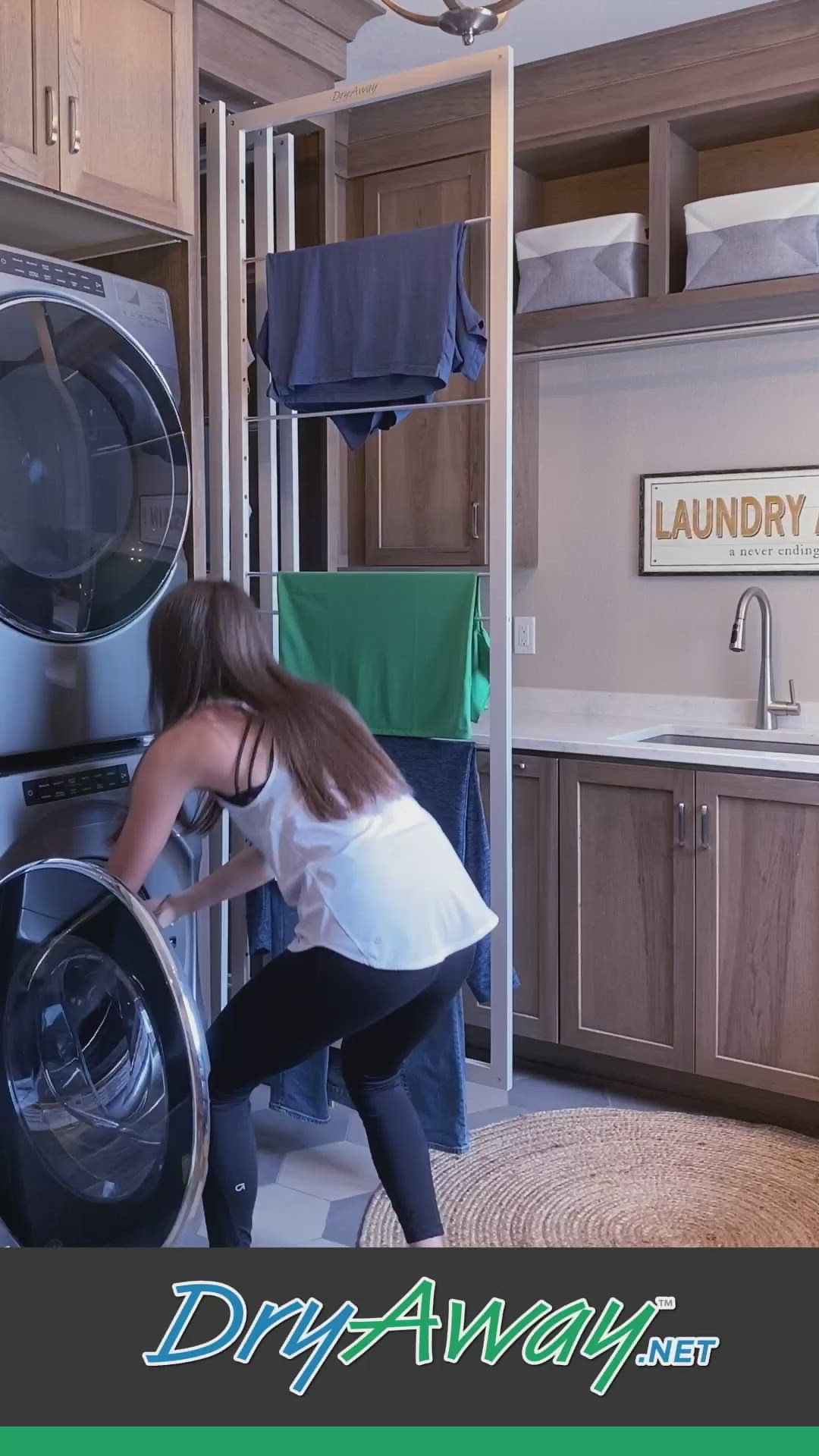 This contains an image of: DryAway - The Smarter Way to Dry Your Clothes