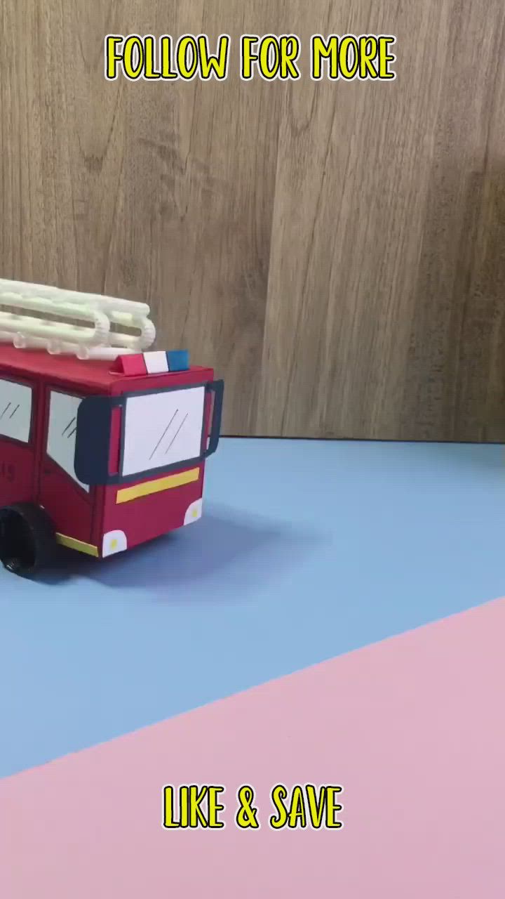 This contains: Fire Engine/Fire Truck/Lorry Truck/How to Make Fire Engine (Step by Step Tutorial).