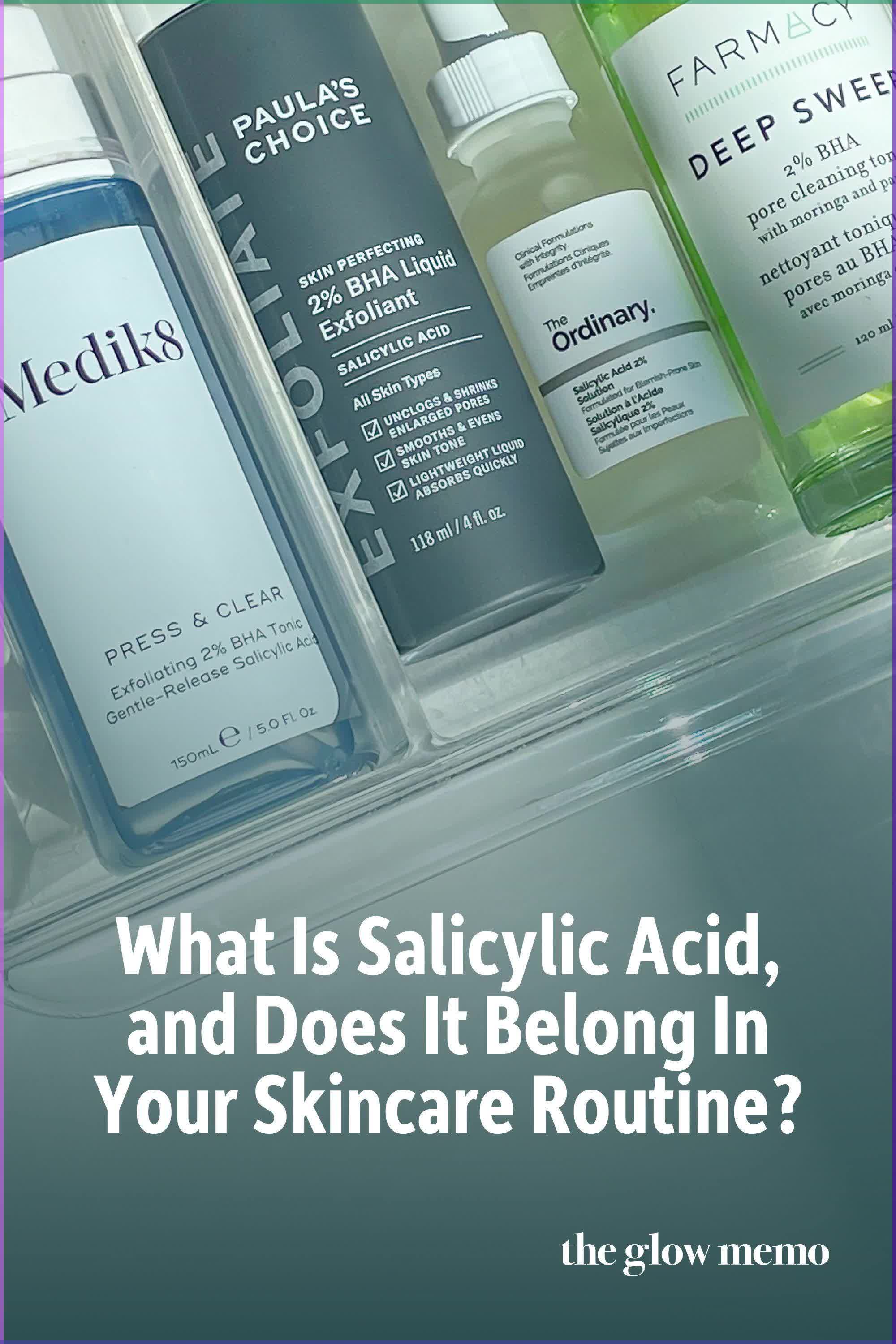 Unlock the benefits of salicylic acid with The Glow Memo! Salicylic acid does more than just clear and prevent acne. In this tutorial, find out what it can do for your skin and the best way to use it in your skincare routine. #SalicylicAcid #SkincareTips #Exfoliation #GlowingSkin #ClearSkin