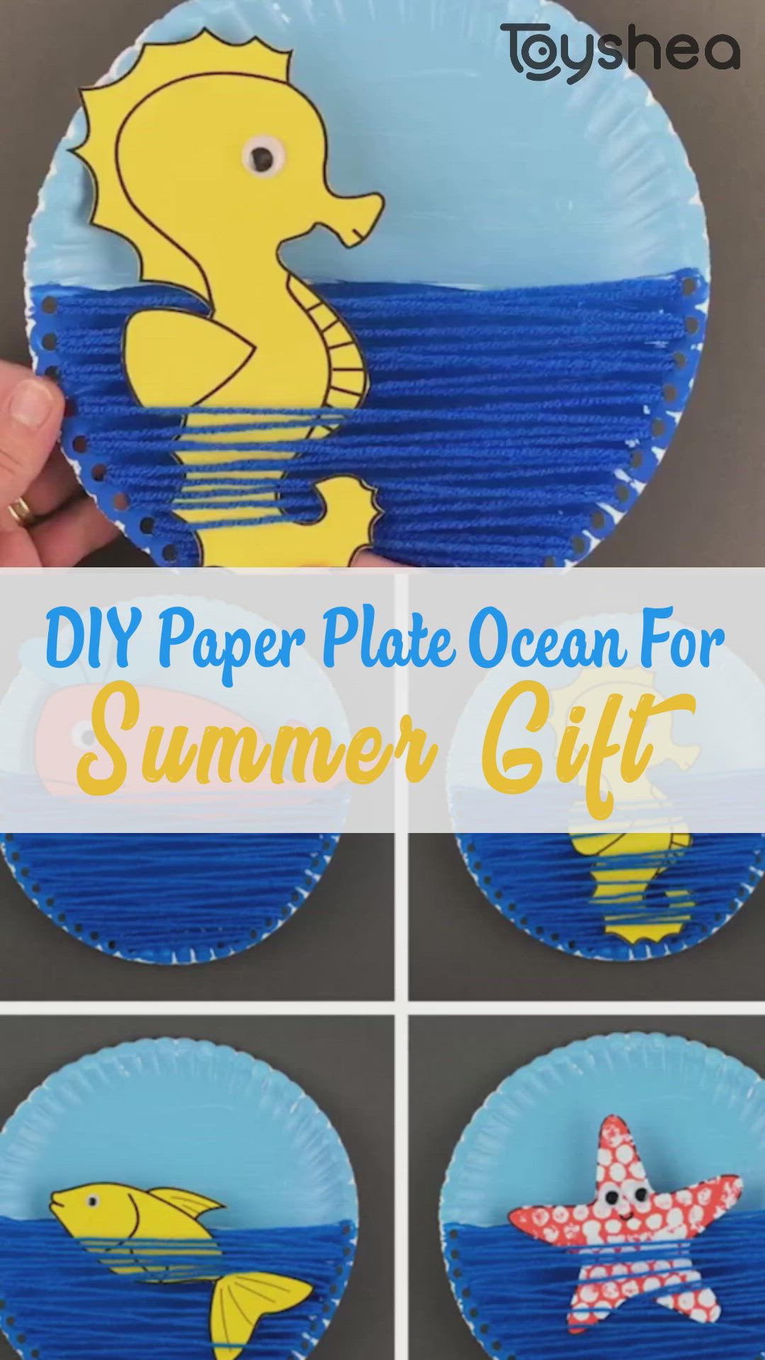 This contains: Easy DIY Paper Plate Ocean