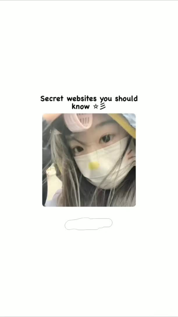 This may contain: a girl wearing a face mask with the caption secret webbies you should know