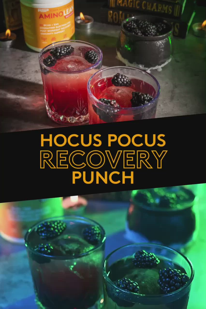 This may contain: hoccus pocus recovery punch recipe