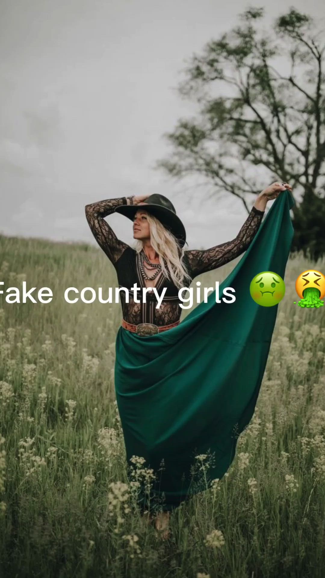 This contains an image of: Country girls