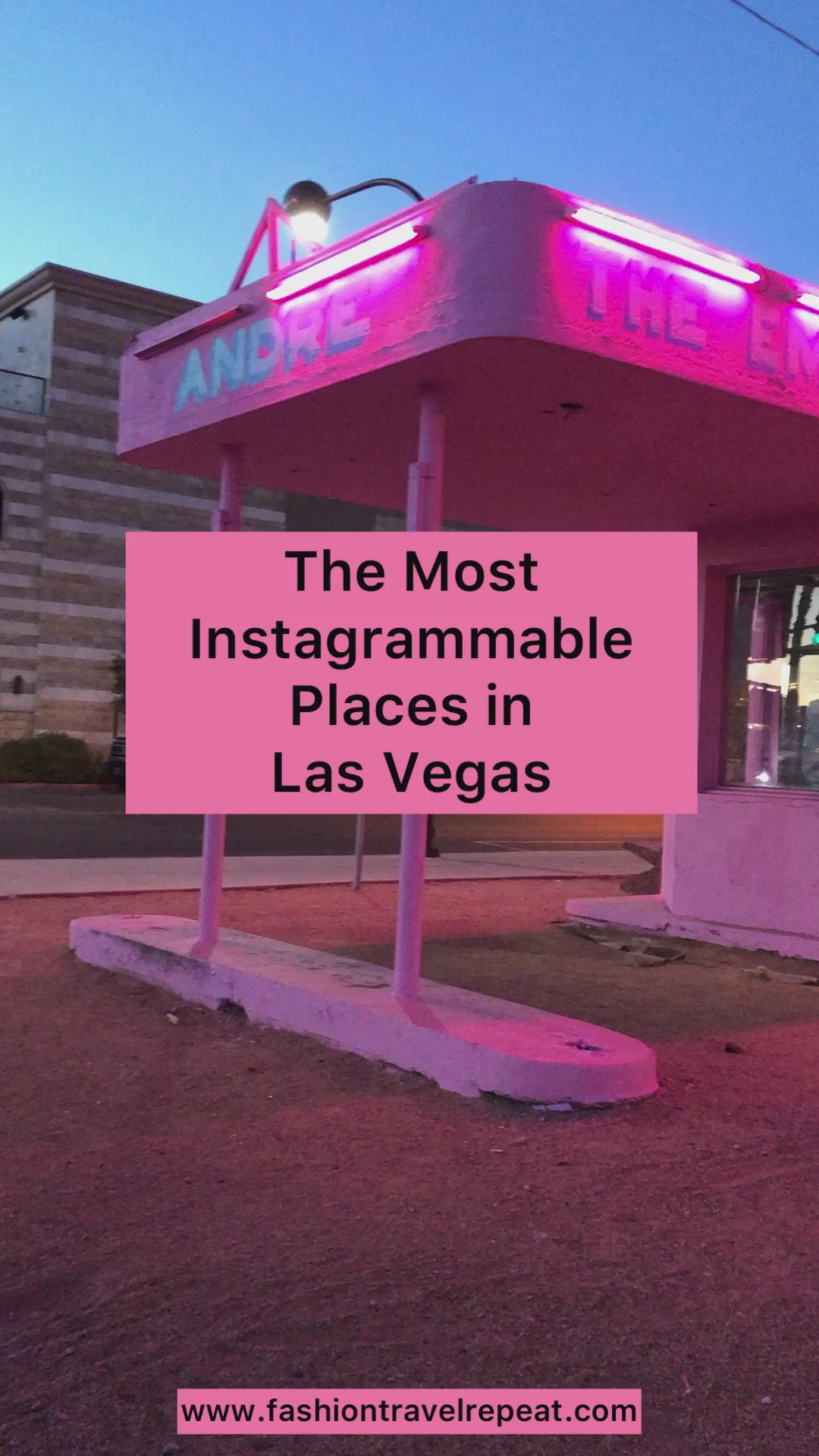 This may contain: the most instagrammable places in las vegas