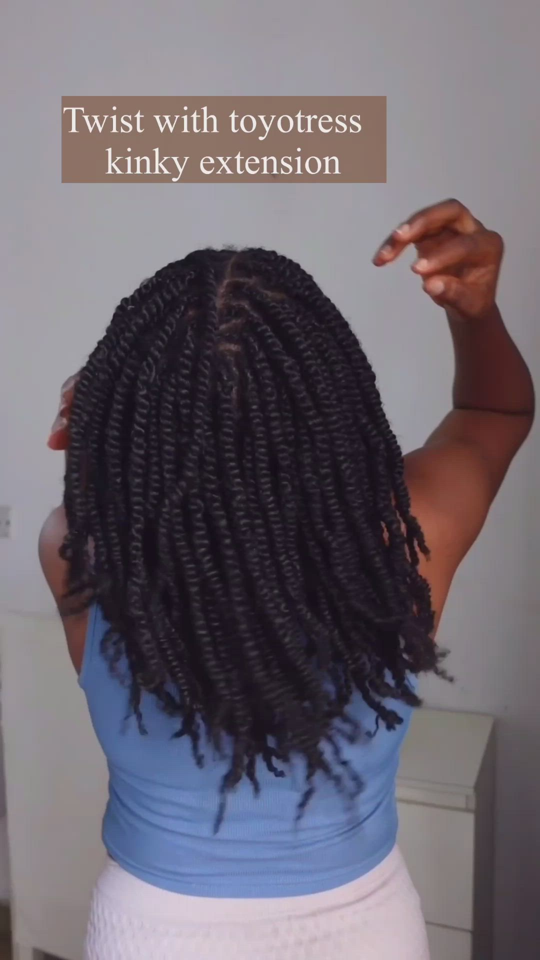 This contains an image of: How to braid this springy twist?