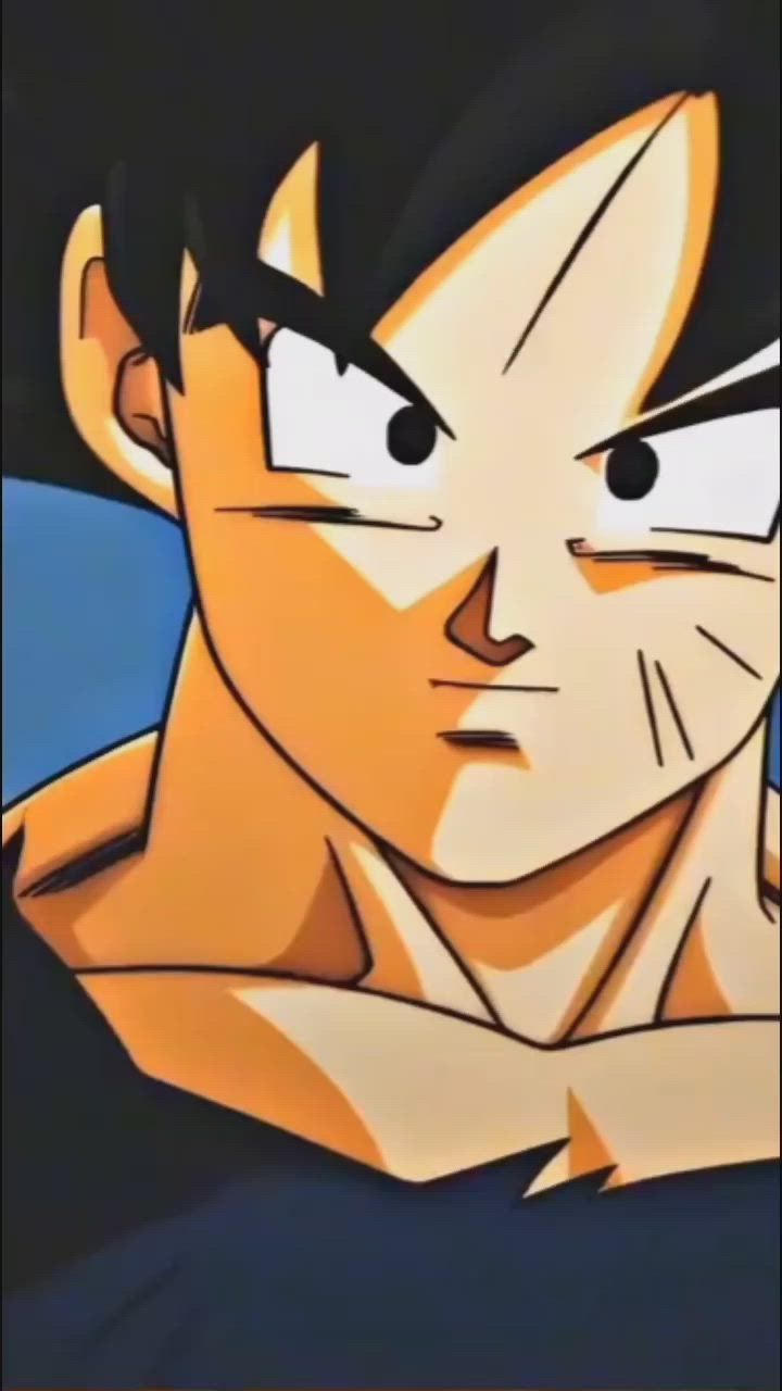 This may contain: an animated image of gohan from dragon ball