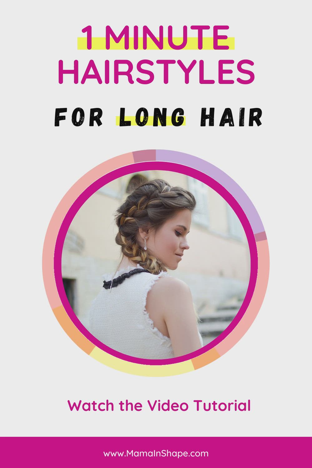 Discover 6 quick and easy hairstyles for long hair that will make you look awesome. Create these beautiful hairstyles in less than a minute! Simple ideas for busy moms who want to look great in the morning when they take kids to school or go to work. #hairstyle #hairdo #simple #easy #beauty #quick