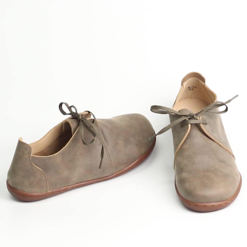 Simple but elegant,retro and delicate, considerate lace-up design, breathable calf leather uppers and lining, handmade stitches lines. Material: Top layer leatherLining: Cow leatherInsole: Genuine leather (Unmovable）Sole: TPRLining: Cow leatherHeels: 2 cm/0.79"Weight: 0.26kg Each Shoes (measured size 7.5)Fit: Medium to Wide, Runs Normal.Origin: Made in China Production Time: About 3-5 days (Any exceptional case will email you, Please pay attention to your email left) Shipping Time: Free Shipping