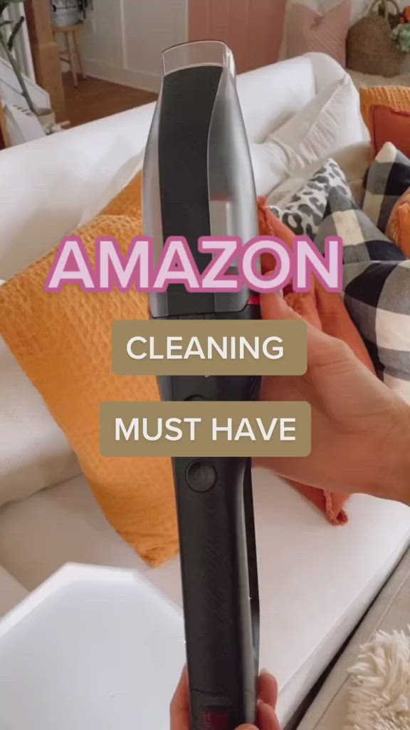 This may contain: a person holding an electric hair dryer in their hand with the words amazon cleaning must have