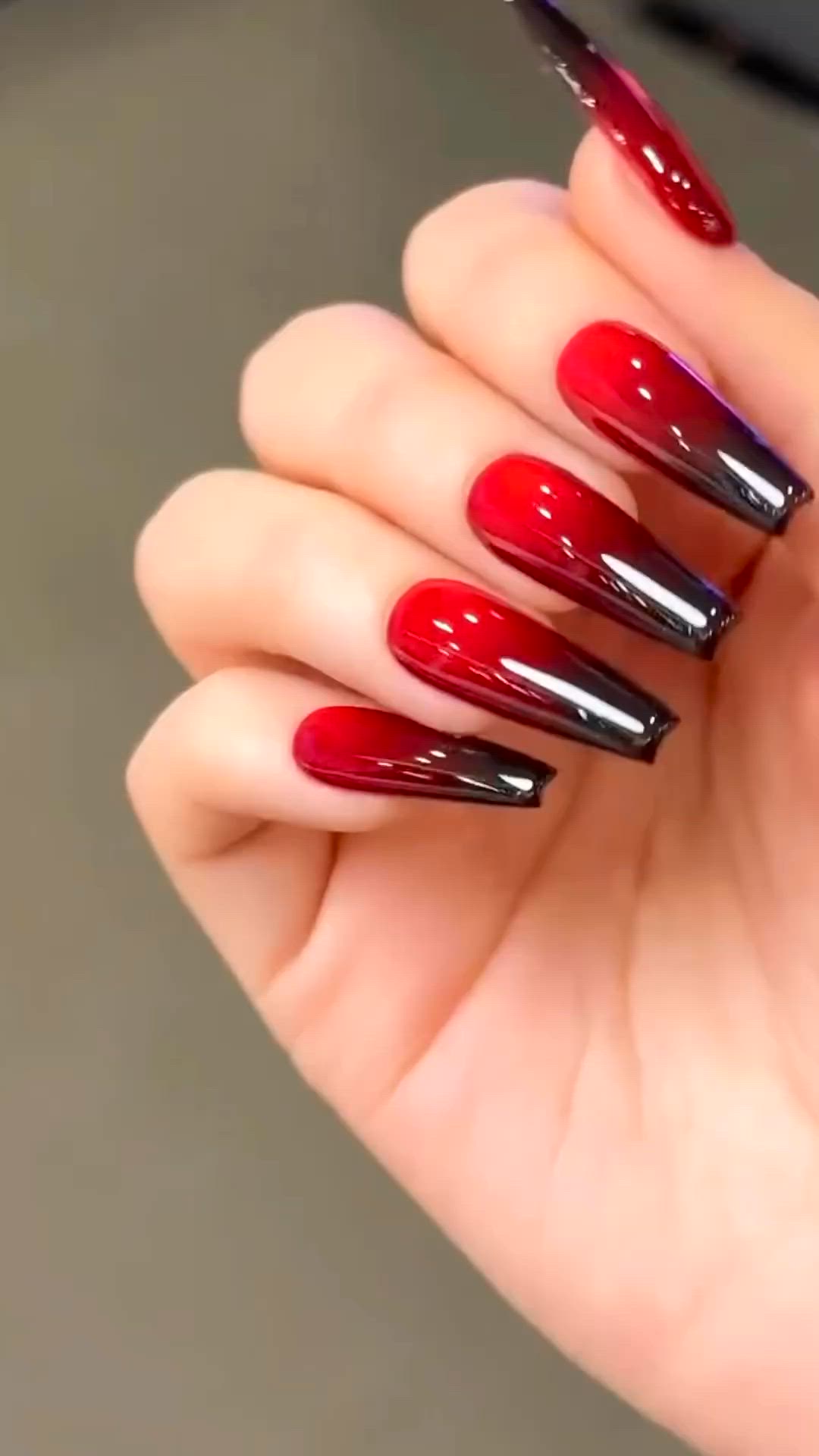 Stunning Red & Black Nail Designs @moepaknail