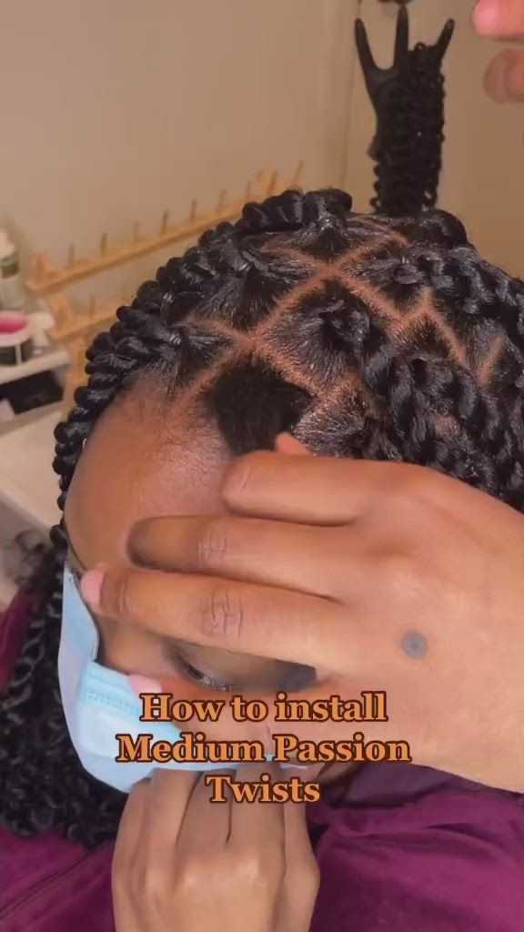 This contains an image of: How to install medium passion twist