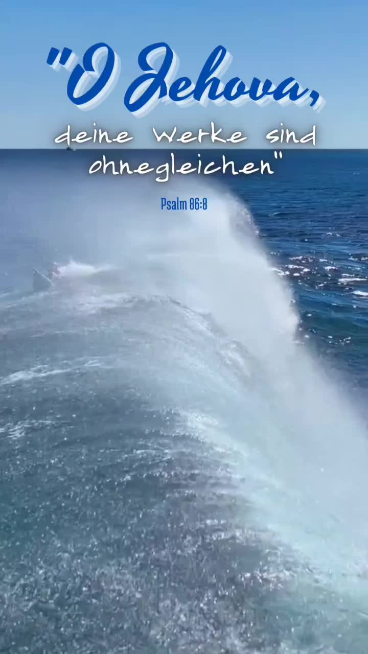 „O Jehova, deine Werke sind ohnegleichen“ Psalm 86:8 Bibel Gott