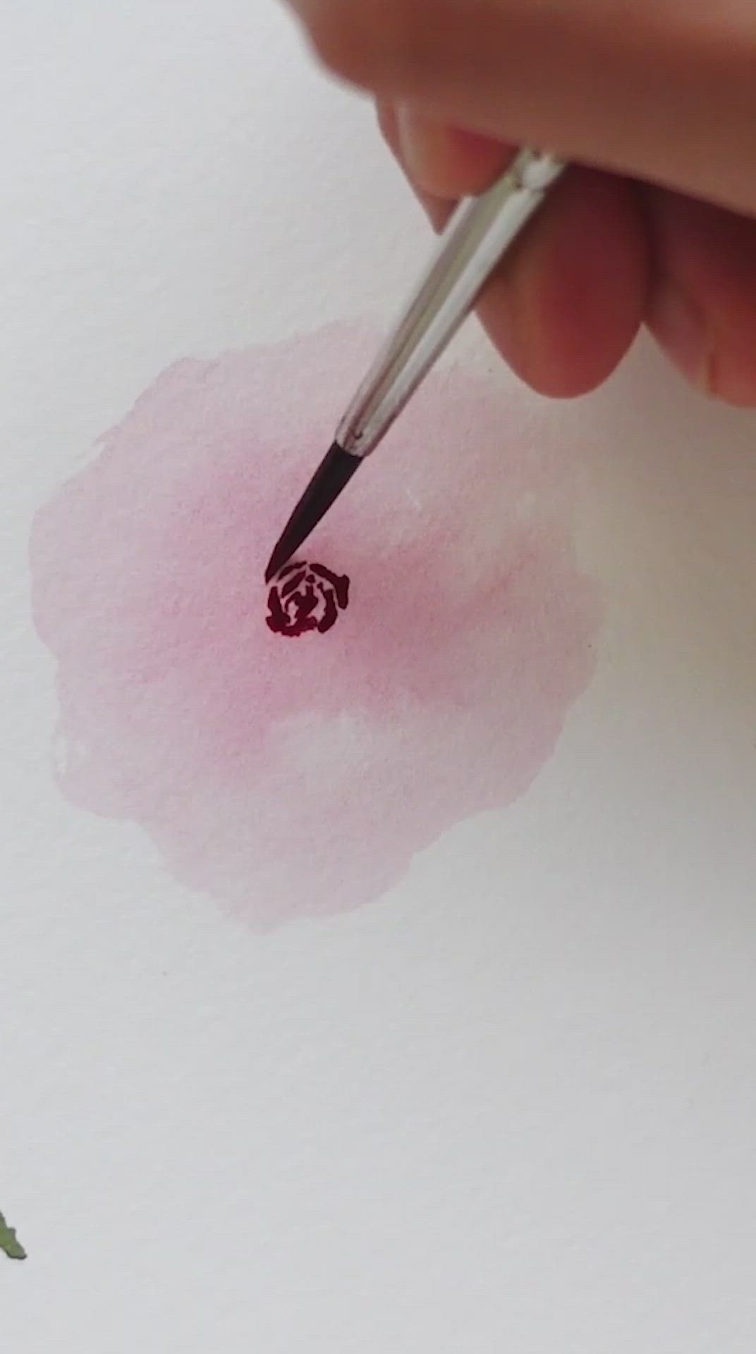 This contains: How to paint a beautiful loose style watercolor roses, watercolor rose painting class for beginners, pink watercolor roses