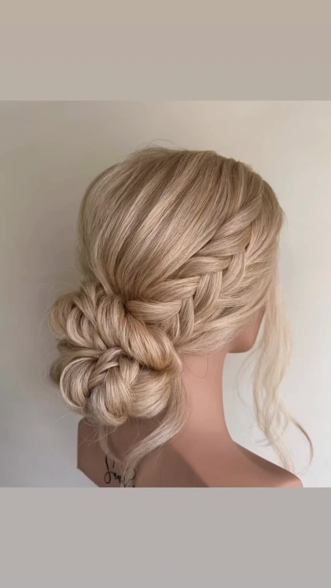 This contains an image of: Braided Updo Tutorial via: @updos.by.jocelyn