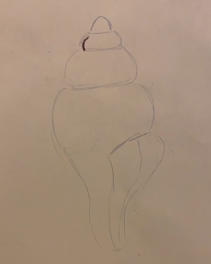 This may contain: someone is drawing an ice cream cone with colored pastel pencils on yellow paper