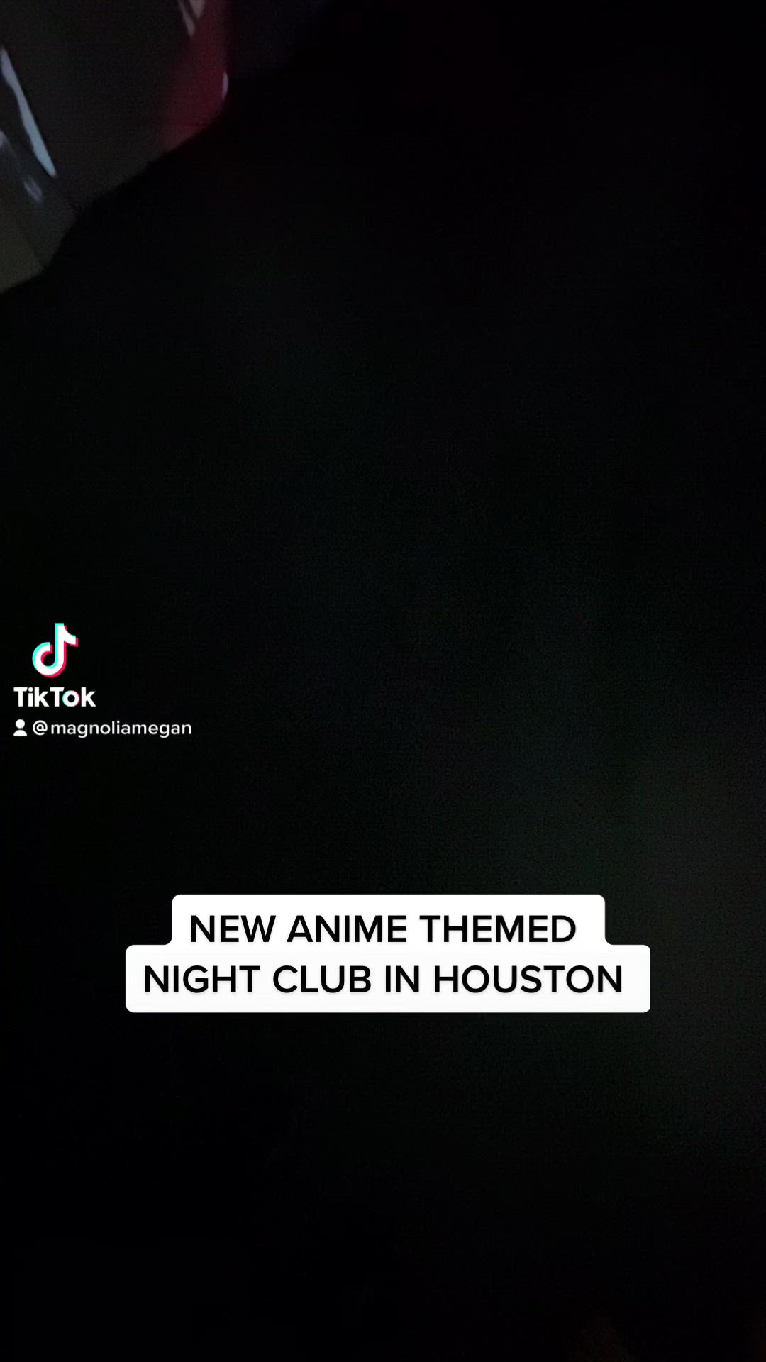 This may contain: an umbrella with the words new anime themed night club in houston