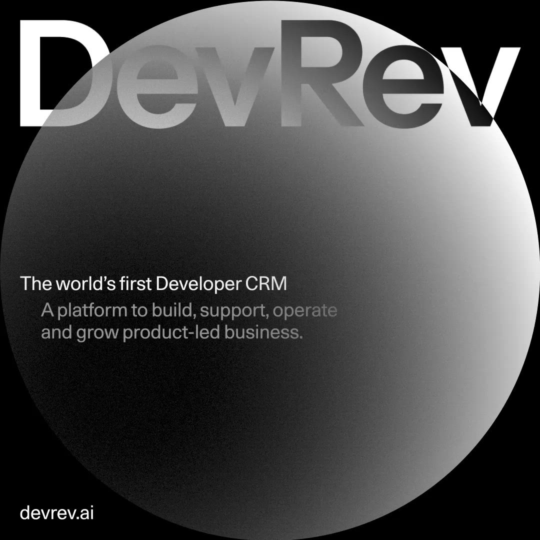 This may contain: the cover of devrev's first - ever crm book is shown in black and white