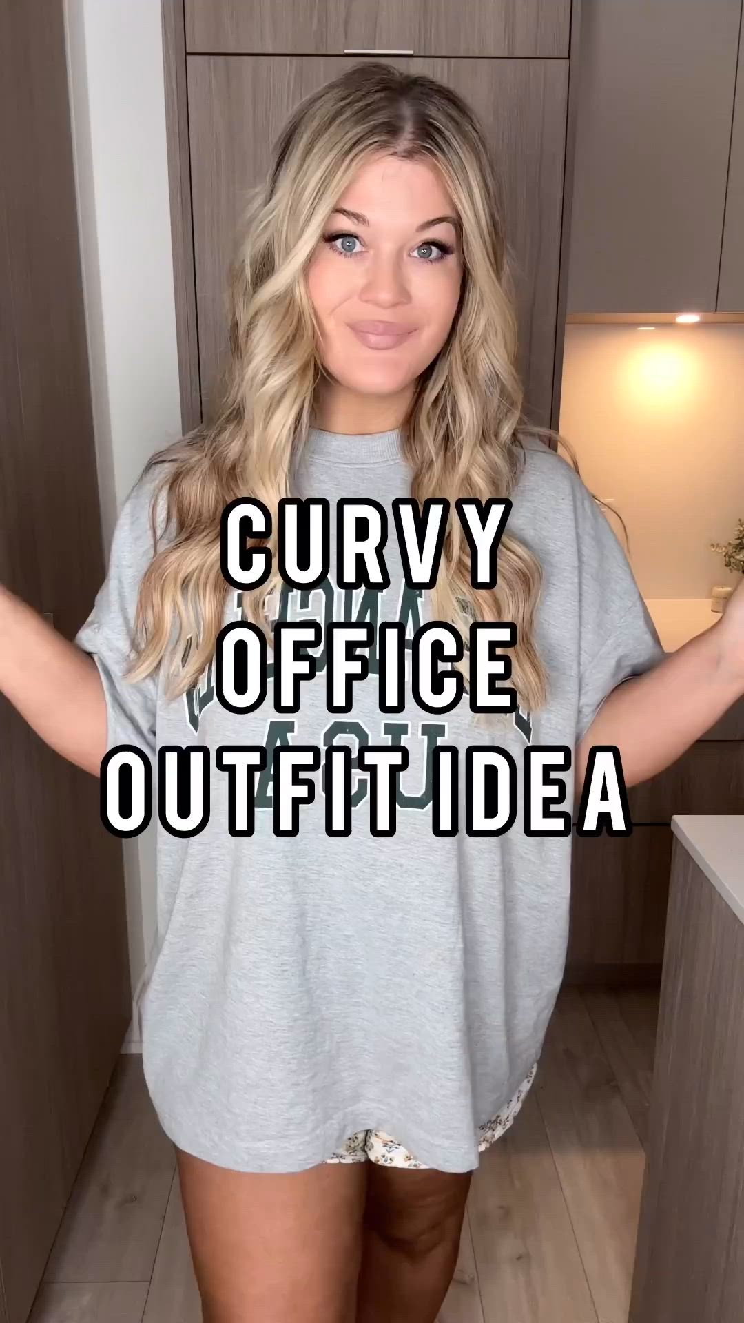 Simple and affordable Curvy Office Outfit Inspo! Comment LINK and I’ll send you the full details! 💌💌💌  #midsize #outfit #officeoutfit #officewear #officeoutfits #midsizestyle #size14