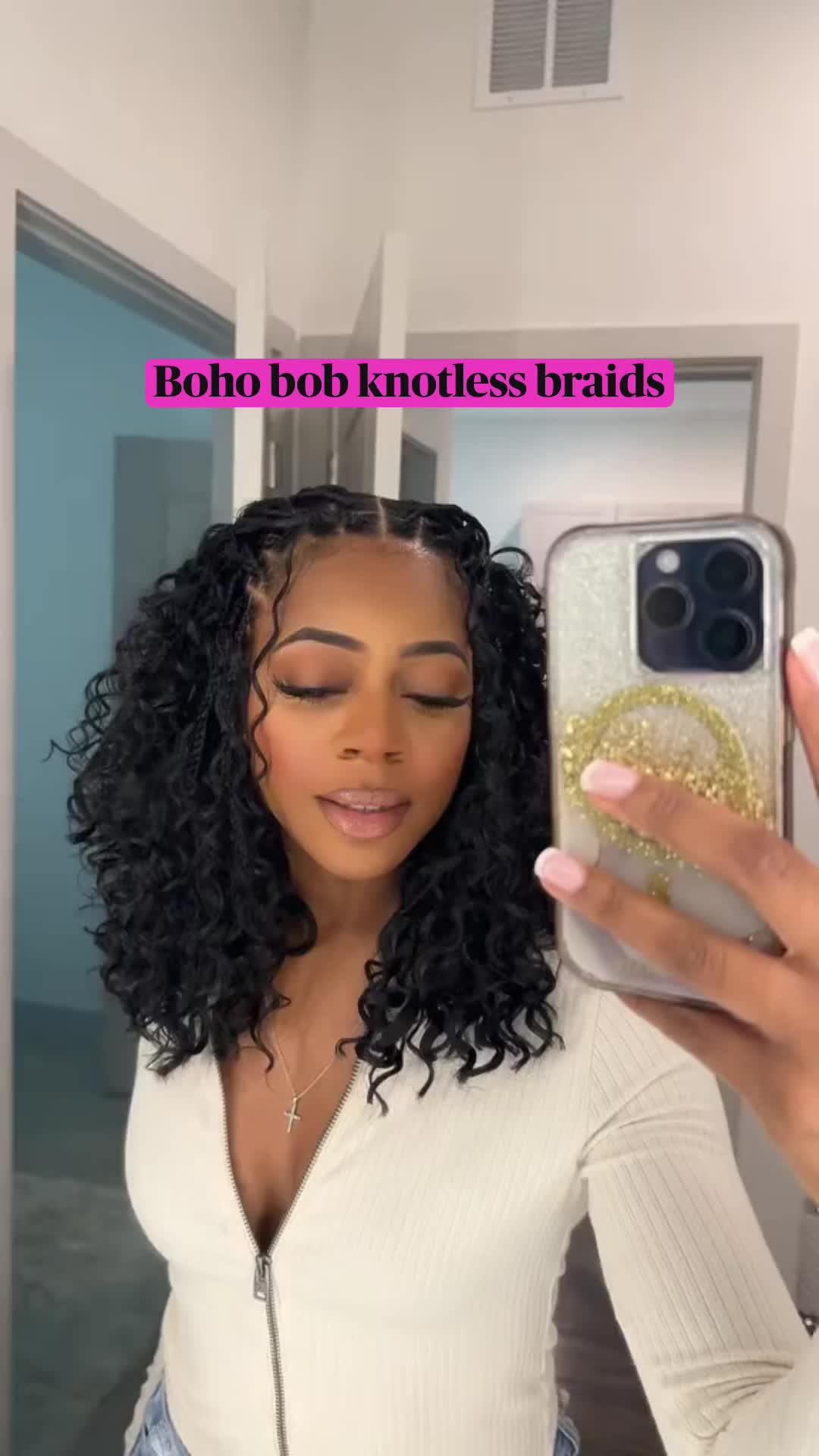 Check out 50 more boho bob knotless braids hairstyles that are perfect for summer featuring the best curly human hair to use & maintenance tips.