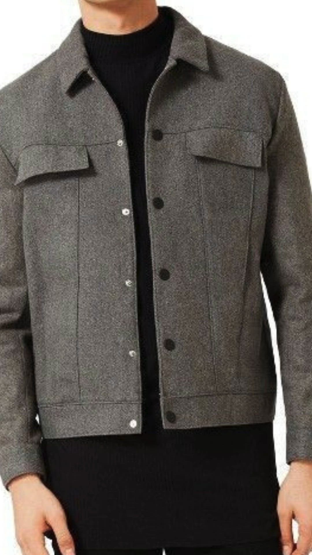 Elevate your style with our Men's Custom-Made Gray Woolen Jacket – a sophisticated piece featuring a Spread Collar design and Button Closure. Tailored for those who appreciate timeless elegance, this coat is the epitome of refined attire. We are always up to suit your demands and make something special and unique for your custom order! Please contact us if you have any questions about your order.