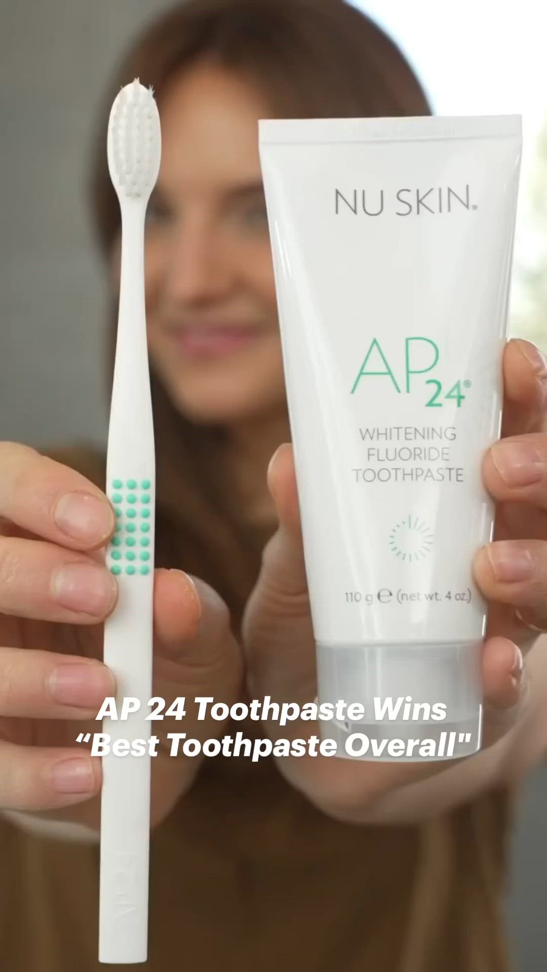 Nu Skin AP 24 Whitening Fluoride Toothpaste wins “Best Toothpaste Overall” in NBC 2023 Select Wellness Awards!

Over 300 self-wellness products are used by NBC editors in order to determine the winners of these awards. According to NBC, “When we look at any products, especially wellness items, we look at them comprehensively. To be our favorite in the self-care category required fulfilling a multitude of needs.”
