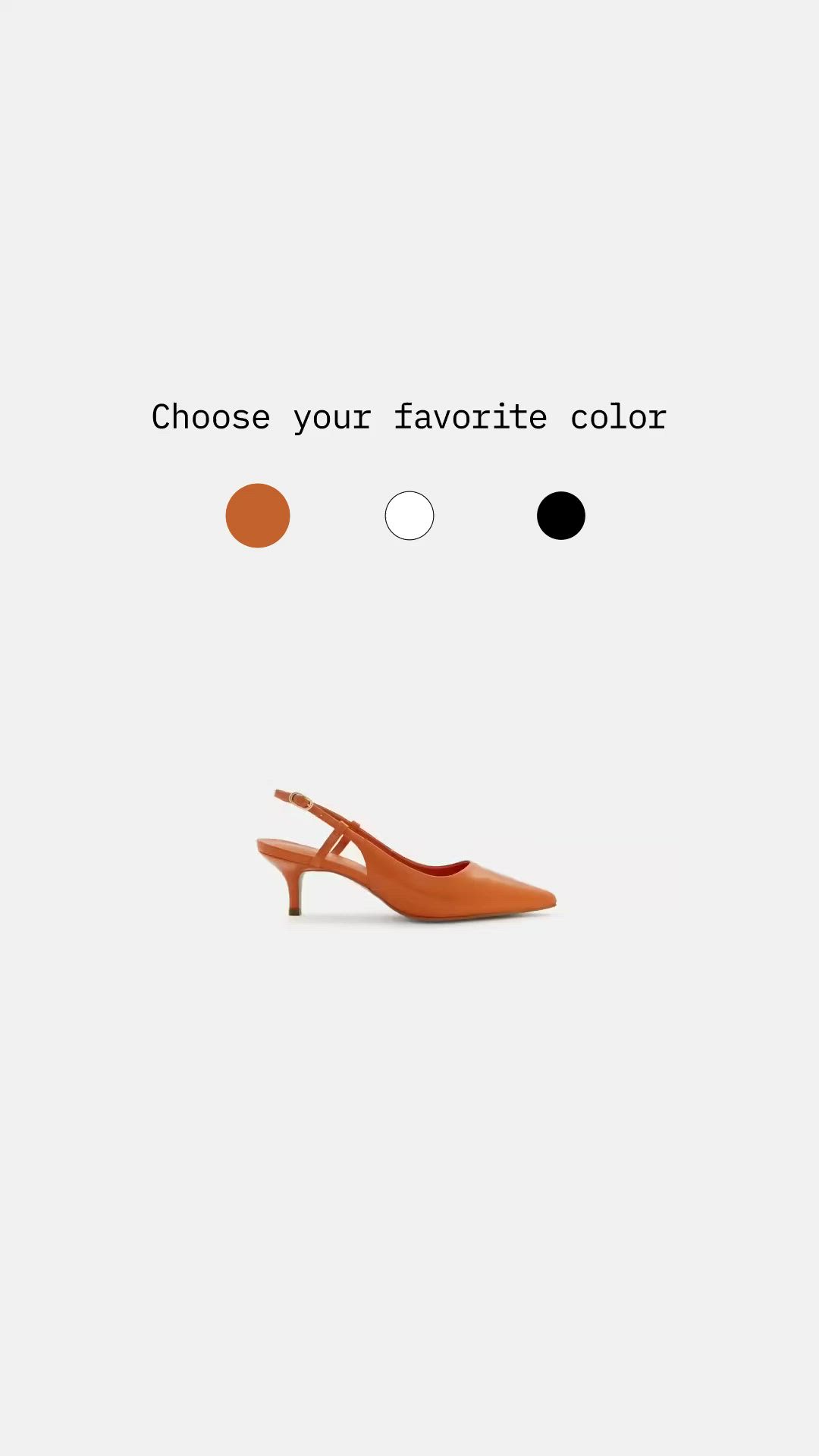 This may contain: a pair of women's shoes with the words choose your favorite color on them