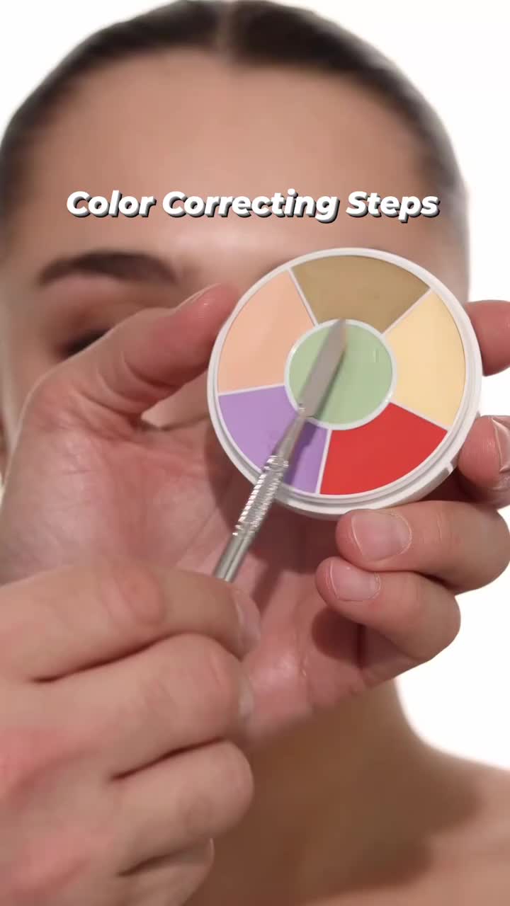 6 COLORS CORRECTING CONCEALER PALETTE:YELLOW, under-eye brightening, concealer for under-eye bags, suitable for dark skin;LAVENDER, neutralizes dull skin tone, brightens overall complexion;LIGHT BROWN, naturally covers acne marks,acne and blemishes ,blends skin tone;GREEN, neutralize and cover red acne marks, redness and other blemishes;PINK, cover under-eye dark circles and eye bags, suitable for light skin tones;DARK BROWN, used as a face shadow and contouring, three-dimensional V-shaped face