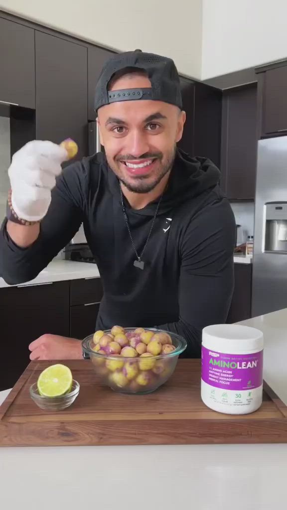 This easy recipe only requires 3 ingredients! If you're looking for an energy boost, these pre-workout grapes are great for a mid day pick me up, workout, or energy snack. They are low calorie, low carb, and taste like cotton candy!