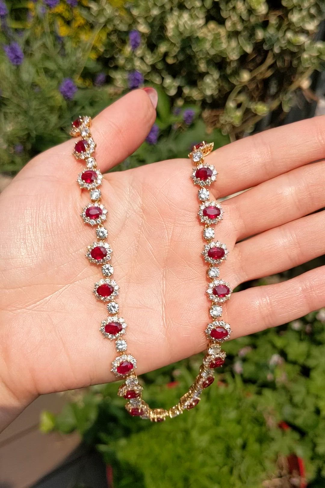 This contains: Ruby and Diamond Necklace, Engagement ring, Aesthetic Necklace, Engagement ring idea, Ruby Jewelry, Идея кольца, украшения с рубином, #rubyring #rubydiamondring #diamondNecklace #trendNecklace #ringaddict #prettyring #designerNecklace #uniqueengagementring #engagementring #engagementringideas  #customNecklace #weddingrings #weddingring #ringlovers #ringofig #prettyrings #customring #uniqueNecklace #promisering #proposalring #ruby #rubydiamond #rubyjewelry #redruby #rubystone