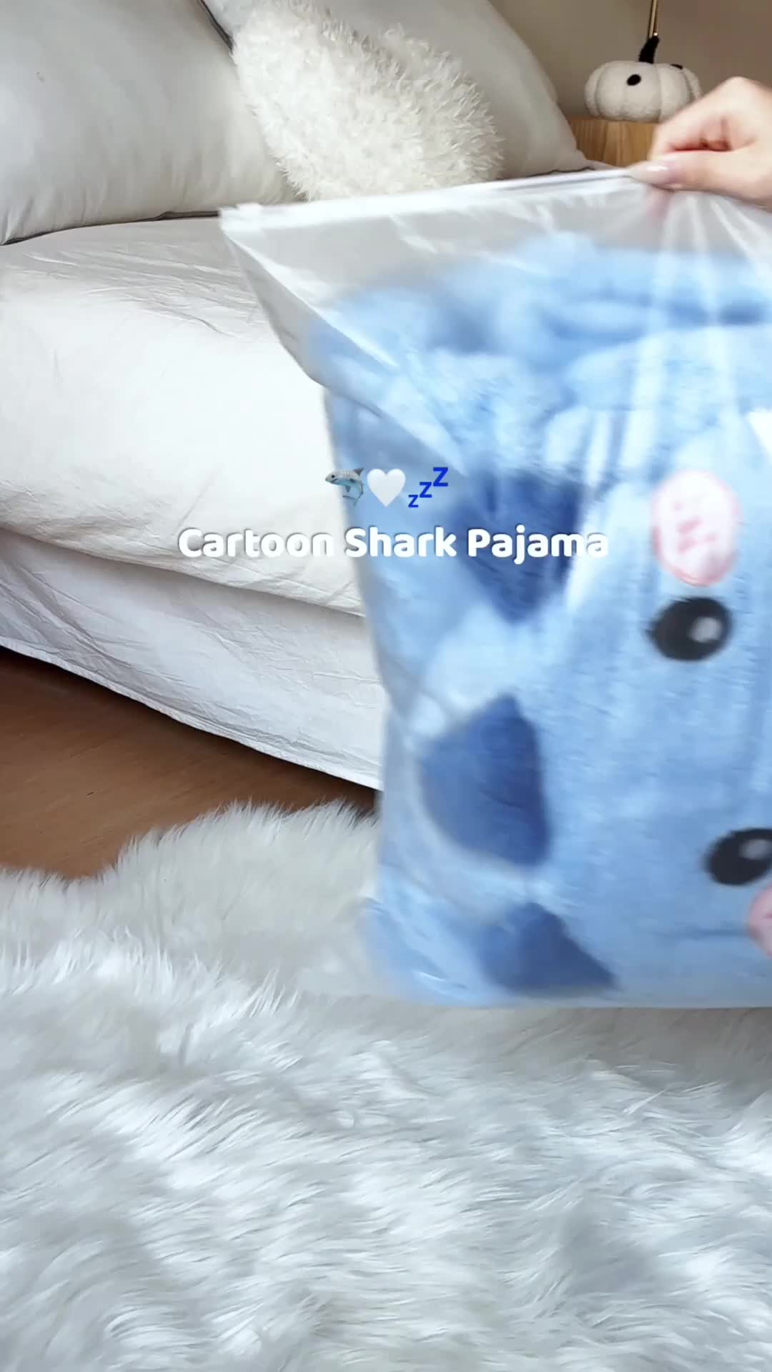 🦈 Dive into cozy! These Shark-Shaped Women's Pajamas are a fun, comfy way to lounge and keep warm. 🛋️✨ 🔍 code dsy5738. #Temu